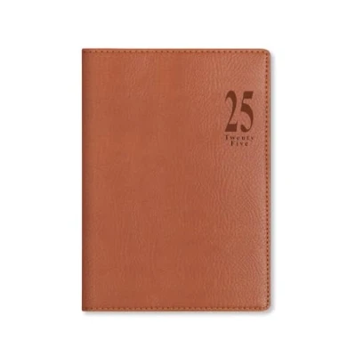 Image of Letts of London Milano A5 week to view 2025 diary tan