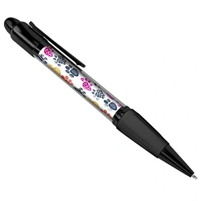 Image of DV DESIGN Pretty Paw Prints Cat Dog Animal Black Ballpoint Pen Student #8157