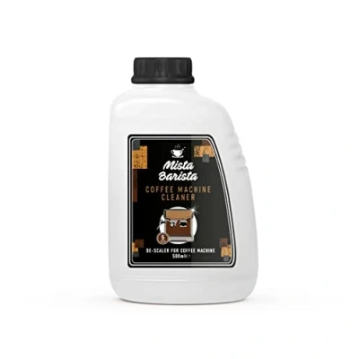 Image of Mista Barista Coffee Machine Cleaner and Descaler Liquid 5 Applications Per Bottle 500ml