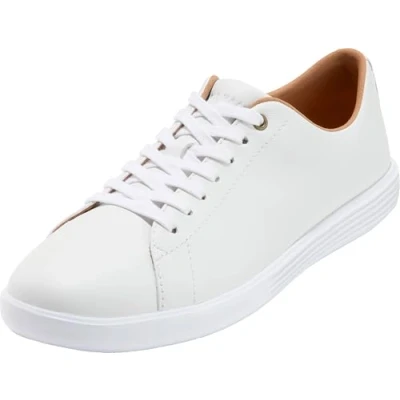 Image of Cole Haan Women&#039;s Grand Crosscourt Sneaker Trainers, White Bright Leather Optic White, 5.5 UK