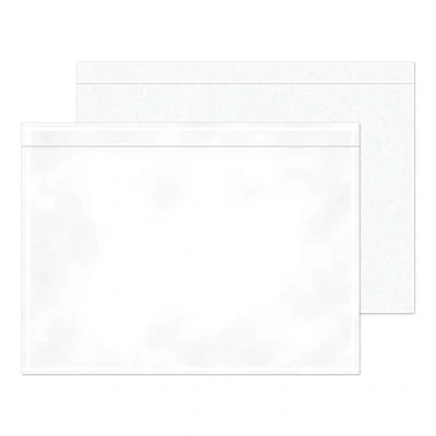 Image of Blake Purely Packaging C6 168 x 126 mm Plain Documents Enclosed Wallet Envelopes Peel and Seal (PDE20) Clear Pack of 1000