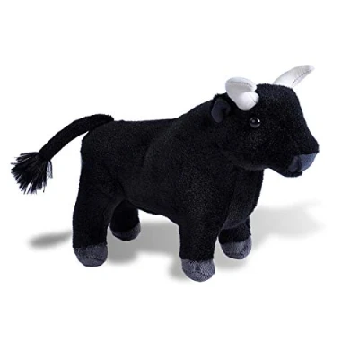 Image of Wild Republic 20409 Spanish Bull, Soft, Cuddly Toy, Cuddlekins Mini, 20cm, Black