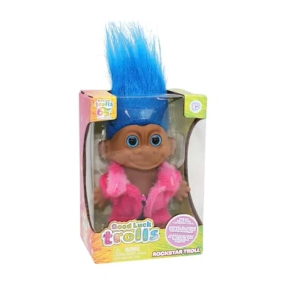 Image of Good Luck Trolls 4&quot; Dolls Material Troll Doll 80&#039;s Glam Fusion Rainbow Figures Nostalgic Toys for Best Playtime Fun Collectible Fashionable
