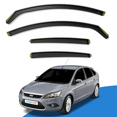 Image of EdgeVisors Wind Deflectors Set Fits: Ford Focus MK2 2004 2011 4/5 Door Saloon/Liftback 4pc