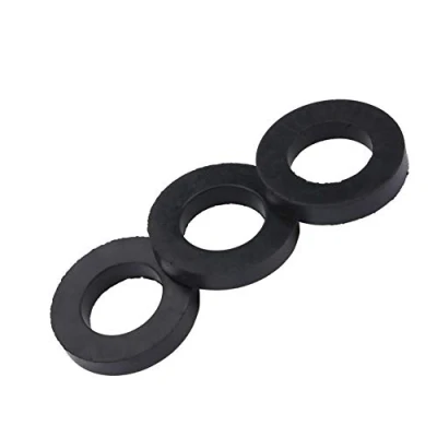 Image of 12Pcs Washers Rubber Washer O Ring Shower Faucet Water Pipe Mat for Sealing Plugs Pipes Spray Heads and Hydraulic Accessories Black