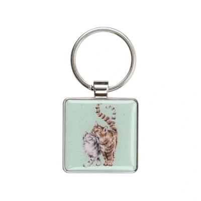 Image of Wrendale Designs &#039;Feline Good&#039; Cat Keyring
