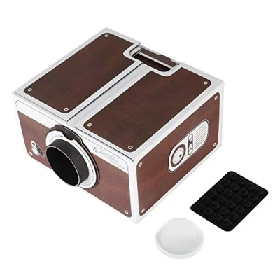 Image of PUSOKEI Home Cinema,Second generation Mini DIY Portable Smart Mobile Phone Projector for Family Entertainment,with 8x Image Magnification