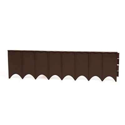 Image of Prosper Plast IKRR R222 595 x 16 cm Garden Fence Brown (12 Piece)