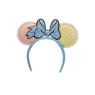 Image of Loungefly Minnie Mouse Pastel Polka Dot Ear Headband