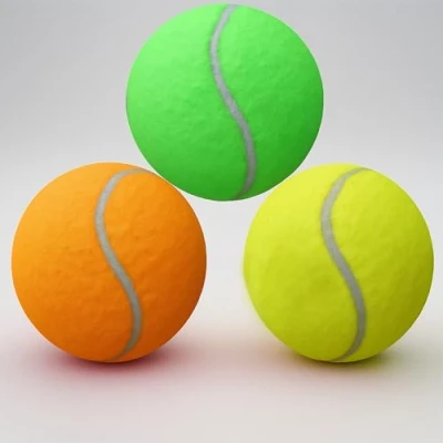 Image of Meown Tennis Balls Pack of 3 Pressure less Training Durable &amp; Soft Rubber Long Lasting with Great Bounce Perfect for Sports Practice