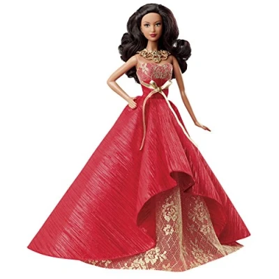 Image of Barbie Collector 2014 Holiday African American Doll