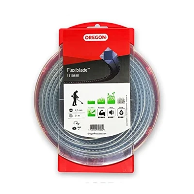 Image of Oregon Flexiblade Serrated Heavy Duty Trimmer Line, for Brambles and Undergrowth, Nylon Lines Strimmer Work 4 mm x 21 m Length (111085E)
