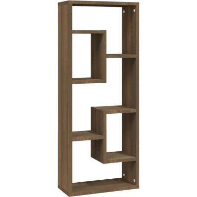Image of vidaXL Wall Shelf Brown Oak 36x16x90 cm Engineered Wood