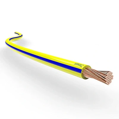 Image of AUPROTEC Automotive Wire 1.50 mm² Thin Wall Cable length 5m or 10m choice: (10m metre (AWG 16) copper wire, yellow blue)