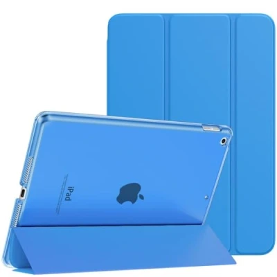 Image of MoKo Case for iPad 10.2 9th Generation 2021/ 8th 2020/ 7th 2019, Slim Stand Hard Back Shell Smart Cover inch, Auto Wake/Sleep, Blue Wave