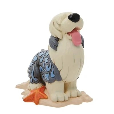 Image of Enesco Disney Traditions by Jim Shore The Little Mermaid Max Dog Miniature Figurine, 3.75 Inch, Multicolor