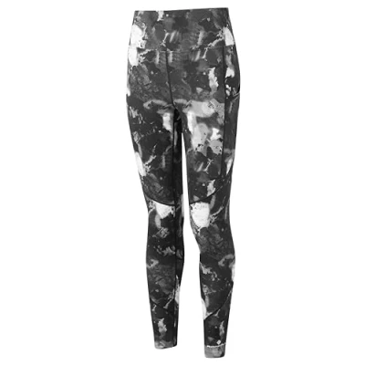 Image of Ronhill Running, Wmn&#039;s Tech Tight, Black Ink Drop, Size 10
