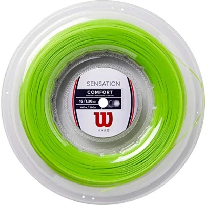 Image of Wilson Unisex Adult Sensation Reel Racket strings, Neon Green, 16G