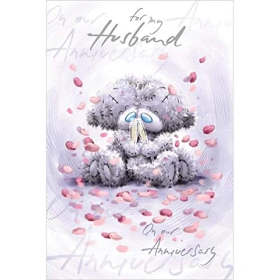 Image of Me to You Softly Drawn On Our Anniversary Card, White, 22 x 15 1 cm