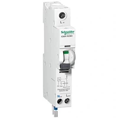 Image of SCHNEIDER ELECTRIC 32 AMP TYPE C 10 kA 30 mA RCBO RCD MCB 230V A9D11832 IC60H