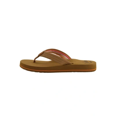 Image of Reef Cushion Breeze Tbar sandals, Women&#039;s, Size: 3, Tan smoothie High quality imitation leather