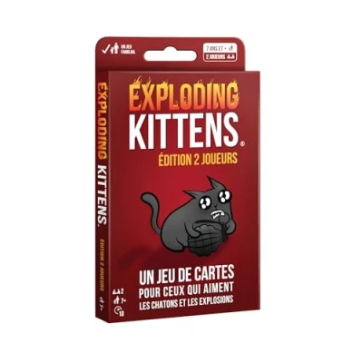 Image of Exploding Kittens Imploding Expansion Card Game for Cat Lovers and Explosions Ages 7 2 to 6 Players 15 Minutes per English
