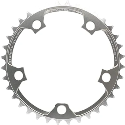Image of Spécialités TA 110pcd Nerius Campagnolo Offset 10 Speed Chianring, Silver, Inner 34T