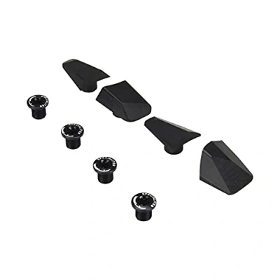 Image of Spécialités TA Shimano Dura Ace 9000 Intergrated Chainring Bolts &amp; Covers, Pack of 4, Black