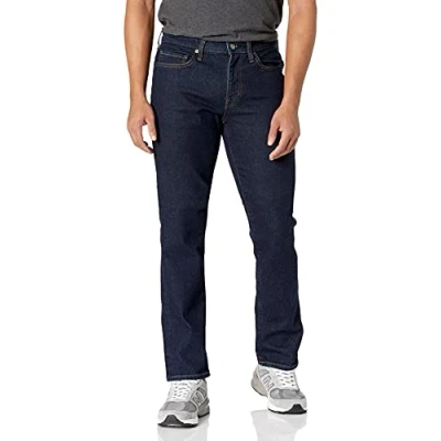 Image of Amazon Essentials Men&#039;s Slim Fit Jeans, Rinsed, 40W / 32L