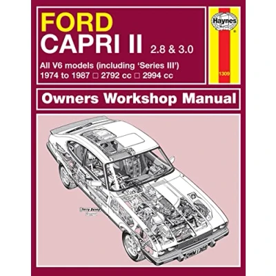 Image of Ford Capri II (and III) 2.8 &amp; 3.0 V6 (74 87) Haynes Repair Manual (Paperback)