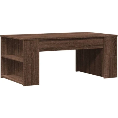 Image of vidaXL Coffee Table Brown Oak 102x55x42 cm Engineered Wood