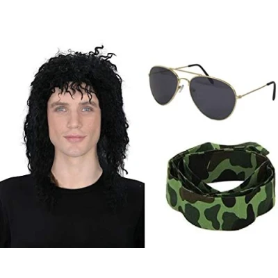 Image of Mega_JumbleSale® Men&#039;s Army Military RAMBO T.V Film Movie / Combat G.I Jane Fancy Dress Halloween Costume Hen/Stag Accessory