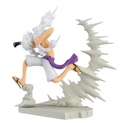 Image of Banpresto BP89377P Monkey D. Luffy Gear5 One Piece Senkozekkei Action Figure, 7 cm, Multicolor