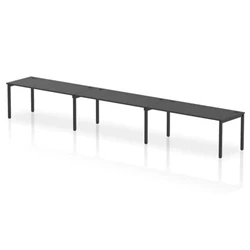 Image of Impulse Bench Single Row 3 Person 1800 Black Frame Desk