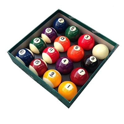 Image of Aramith Premier Spots &amp; Stripes 2 Inch Pool Balls with 1 7/8&quot; White Cue Ball