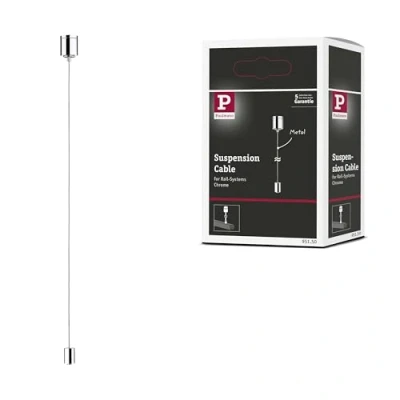 Image of Paulmann 95150 URail accessory suspension cable 18mm chrome rail system