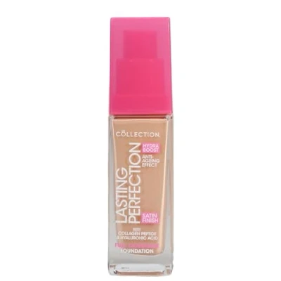 Image of Collection Cosmetics Lasting Perfection Satin Foundation, Full Coverage, Hydra Boost, 11N Maple Neutral 27ml