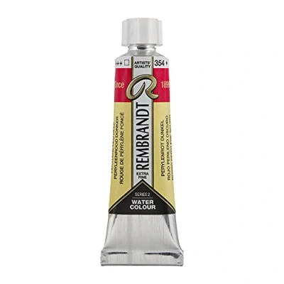Image of Rembrandt Watercolour Tube 10 ml Perylene Red Deep 354