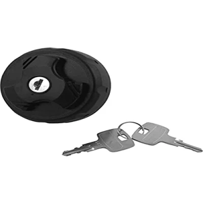 Image of Acerbis 1121 Large Cap with Key, Black, 62.5 mm