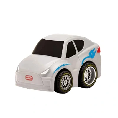 Image of Little Tikes My First Cars Crazy Fast Series 4 EV Car Silver Pullback Toy Vehicle Travels Up to 50ft / 15m Realistic Design, Easy Hold For Kids Ages 3+