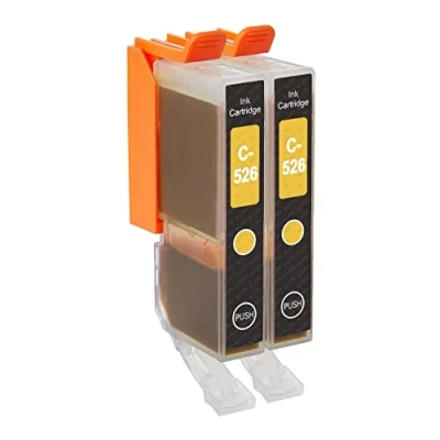 Image of Go Inks 2 Yellow Ink Cartridges to replace CLI 526Y Compatible/non OEM for PIXMA Printers