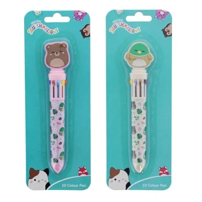 Image of Blueprint Collections Squishmallows Multi Colour Pen ** only 1 design will be sent Novelty Coloured Pens Gifts Stationery