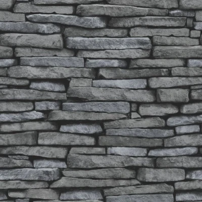 Image of Brewster FD31291 Slate Wallpaper Silver