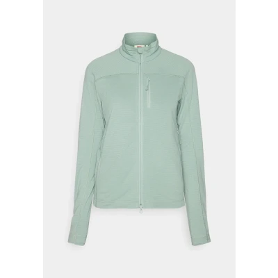 Image of Fjallraven 87142 674 Abisko Lite Fleece Jacket W/Abisko W Women&#039;s Misty Green Size S