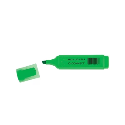 Image of Q Connect Green Highlighter Pen (10 Pack) KF01113