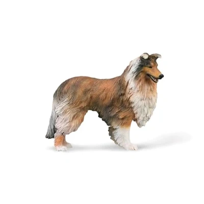 Image of CollectA Rough Collie Realistic Hand Painted Dog Figure, Animal Toys For Kids, Figures, Ideal Imaginary Play, 3 Years +