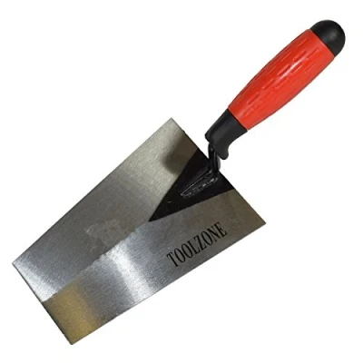 Image of 180mm Long Bucket Trowel Brick Block Laying with Rubber Soft Grip Handle