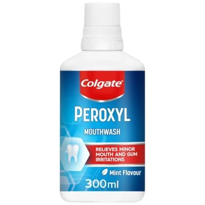 Image of Colgate Peroxyl Mint Flavour Mouthwash, 300ml