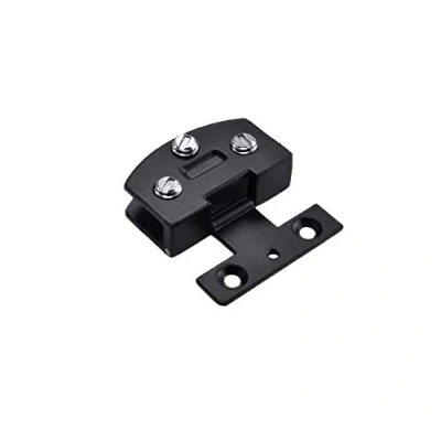 Image of Vogueing Tool Clamp Hinge, 4PCS Door Clip Anti Rust Zinc Alloy Shower Hinge for Glass Adaptive 8 10mm Glass（Black）
