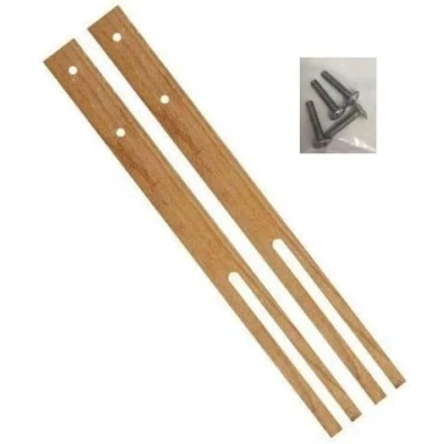 Image of STOREX Pair Of Headboard Struts Multi Fit Hardwood Legs Slotted &amp; Pre Drilled (2)